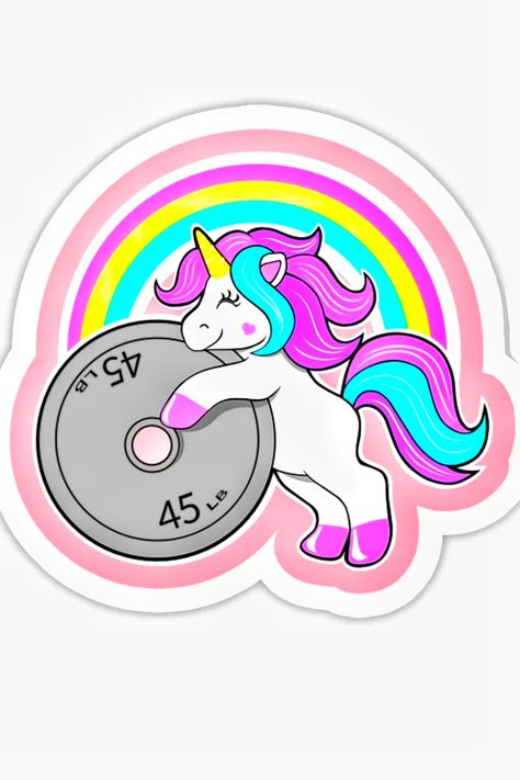 Weightlifting Women, Women's Bodybuilding, Gym Rats, Strong Mom, Unicorn Stickers, Weight Lifting Women, Gym Memes, Fitness Gifts, Unicorn Design