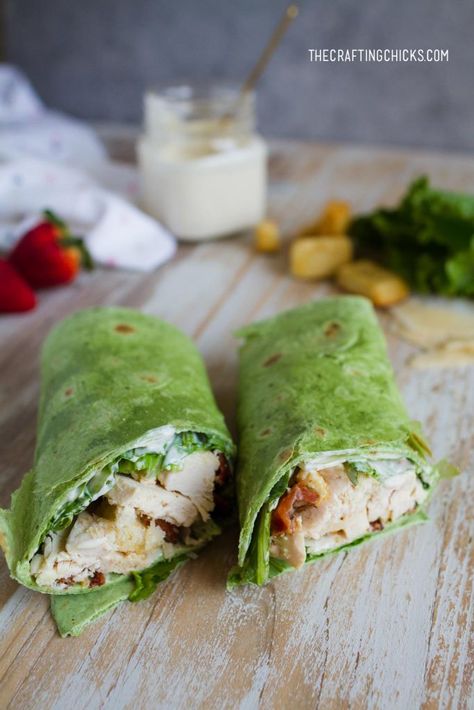 Kale Chicken Wrap, Simple Lunch Ideas For Home, Caesar Salad Chicken, Dinner Calendar, Postpartum Plan, Chicken Caesar Salad Wraps, Caesar Salad Wrap, Husband Lunch, Diy Foods