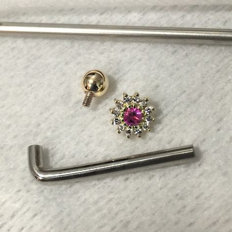 Body piercing jewellery - threaded gemstone cluster flower end Christina piercing Christina Piercing Jewellery, Christina Piercing, Piercing Jewellery, Vanessa Hudgens, Will Turner, Body Piercing Jewelry, Boho Stil, Piercing Jewelry, Body Jewelry