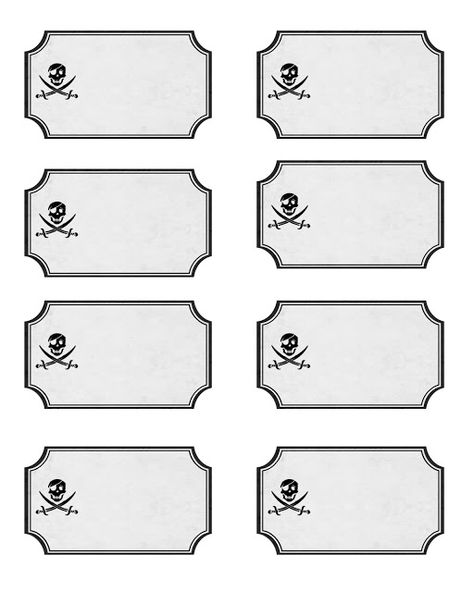 Pirate Party and Printable Labels! Pirate Party Food Labels, Pirate Food Labels, Pirate Printables, Pirate Food, Papan Menu, Mermaid Pirate Party, Labels Printables Free Templates, Food Label Template, Pirates Party