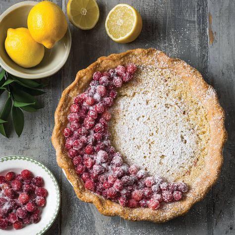 Cranberry-Lemon Chess Pie Cranberry Filling, Lemon Chess Pie, Pie Dough Recipe, Chess Pie, Berry Sauce, Savoury Baking, Lemon Pie, Sweet Pie, Pie Dough