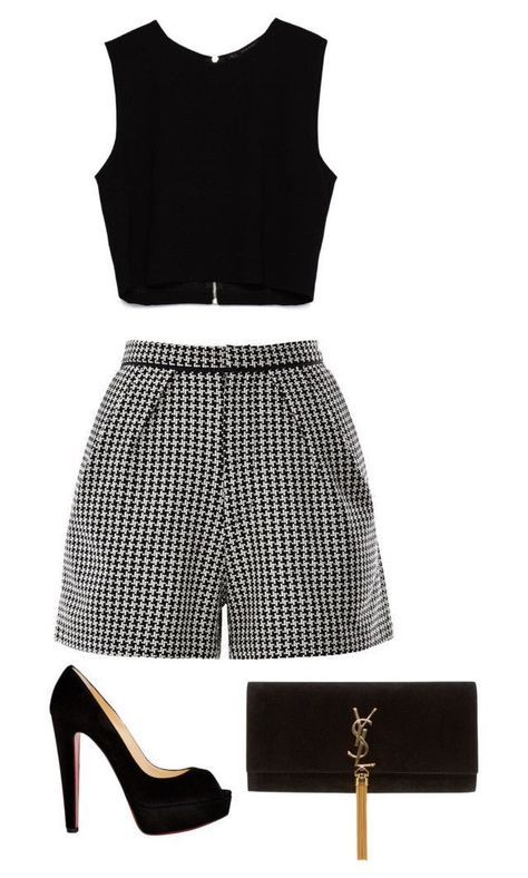 0e55666a4ad822e0e34299df3591d979 Black Shorts Dress, Chic Outfits Summer, Elegante Casual, Looks Street Style, Fashion Mistakes, Closet Fashion, Looks Chic, Komplette Outfits, Outfit Idea