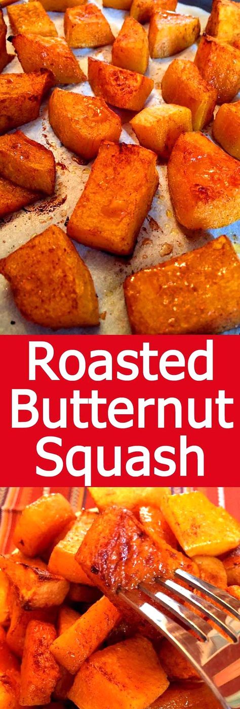 Butternut Squash Recipes Roasted, Butternut Squash Recipe, Veggie Side Dish Recipes, Cut Butternut Squash, Squash Recipe, Butternut Squash Recipes, Vegan Side Dishes, Ginger Recipes, Veggie Side Dishes