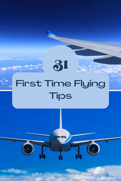 Have you ever been on an airplane, but feeling scared and overwhelmed about all the unknowns? Flying for the first time can be a stressful experience, but with the right tips, you can make your flight a pleasant and stress-free journey. From packing your bag to what to do during your flight, this guide will help you navigate the ins and outs of the airplane experience like a pro! Check out our 31 First Time Flying Tips: Your Guide To A Stress-Free Flight! First Time Flying Tips, Flying Tips, First Time Flying, Travel Rewards Credit Cards, On An Airplane, Luxury Travel Destinations, Feeling Scared, On The Plane, Domestic Flights