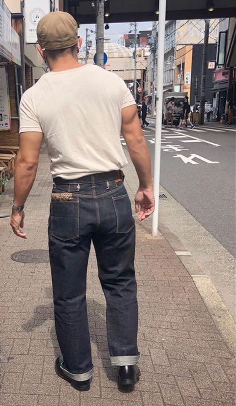 Japanese Denim Outfit, Heritage Style Men, Americana Fashion Men, Heritage Workwear, Japanese Americana, Americana Outfits, Japanese Workwear, Denim Outfit Men, Men's Denim Style