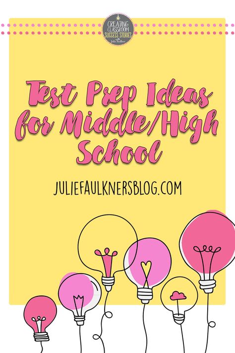 Middle School Testing Motivation, Test Taking Strategies For Middle School, Middle School Posters, State Testing Prep, Middle School Bulletin Boards, Biology Test, Testing Encouragement, Test Prep Strategies, Educational Therapy