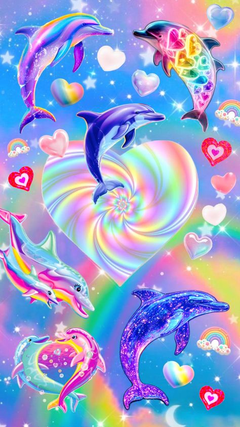 My dolphin collage needed one more dolphin 🐬✨🌈 #rainbowcore #dolphins #dolphinaesthetic #lisafrank #symphony 🫶 Dolphin Aesthetic, 90’s Aesthetic, Aesthetic Retro, Rainbow Aesthetic, Lisa Frank, Aesthetic Collage, Room Posters, Sea Animals, Dolphins