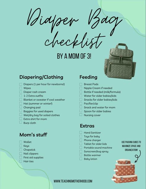 Diaper back checklist What To Put In A Diaper Bag, What To Pack In Diaper Bag For Newborn, What To Put In Diaper Bag For Newborn, Everything You Need For A Baby, What To Pack In Diaper Bag, Hospital Diaper Bag Checklist, Baby Diaper Bag Checklist, Whats In My Diaper Bag, Diaper Bag Checklist Newborn