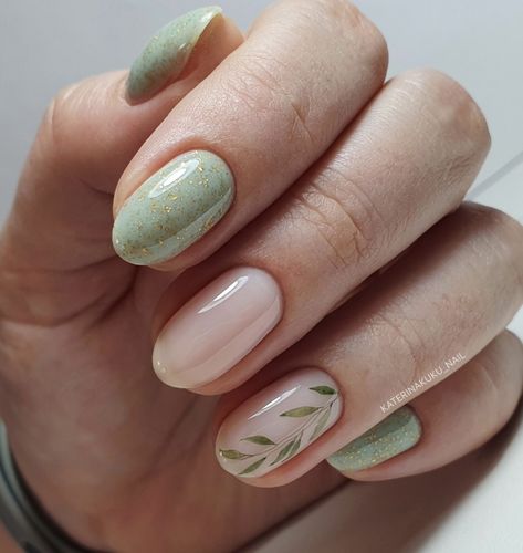 Leafy Nails, Deco Nails, Hard Nails, Cute Simple Nails, Square Nail Designs, Cute Nail Art Designs, Simple Gel Nails, Her Nails, Cute Gel Nails