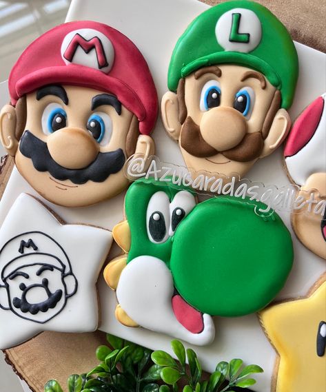 Mario Bros Cookies, Decorated Cookies, Mario Bros, Cookie Decorating, Fathers Day, Mario, Quick Saves