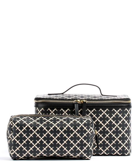 by Malene Birger Bae Beauty Toiletry bag black/beige 27 cm - Q68960016-050 | wardow.com Malene Birger Bag, Backpacks Accessories, Discount Promotion, Malene Birger, By Malene Birger, Shopping Day, Beauty Sets, Luxury Brands, Online Accessories