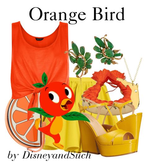 Disney Bounds, Disney Inspired Fashion, Disney Clothes, Disney Bounding, Character Inspired Outfits, Disney Bound Outfits, Disney Inspired Outfits, Orange Bird, Disney Fashion