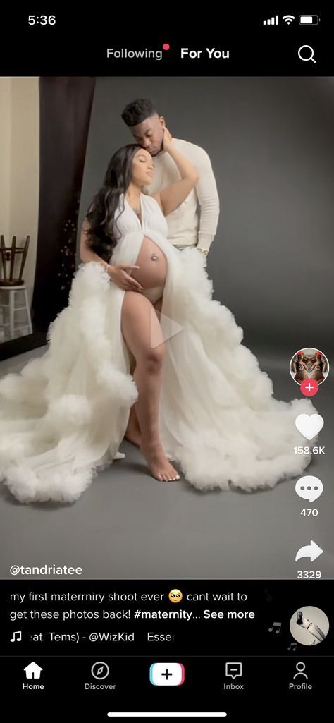 Cloud Theme Maternity Shoot, Maternity Robe Photoshoot Couple, Cloud 9 Maternity Shoot, Cloud Maternity Photoshoot, Angel Maternity Photoshoot, Maturity Photoshoot Black Women, White Maternity Dress Photo Shoots, Boy Maternity Shoot Black Women, Maternity Photo Shoot Ideas Black Women