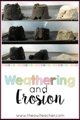 Physical Weathering, Earth Science Projects, Owl Teacher, Elementary Science Classroom, Soil Science, Teacher Science, Weathering And Erosion, Rock Cycle, 4th Grade Science