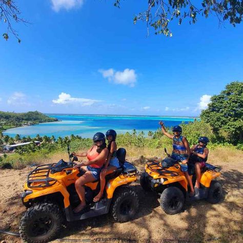 Bora Bora Activities: 3-hour Island Tour & Bora Bora Mountains Quad Tour Bora Bora Activities, Bora Bora Island, Bike Adventure, Atv Tour, Mountain Getaway, Polynesian Culture, Atv Quad, Quad Bike, Creating Memories