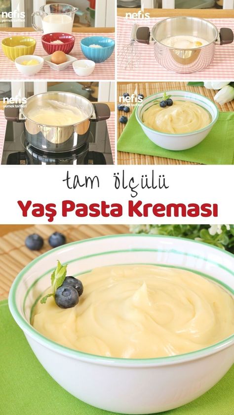 Yaş Pasta Kreması (videolu) - Nefis Yemek Tarifleri Zebra Cake, Fancy Cakes, Culinary Arts, Food Humor, Baklava, Recipe Book, Food Art, Food And Drink, Pasta