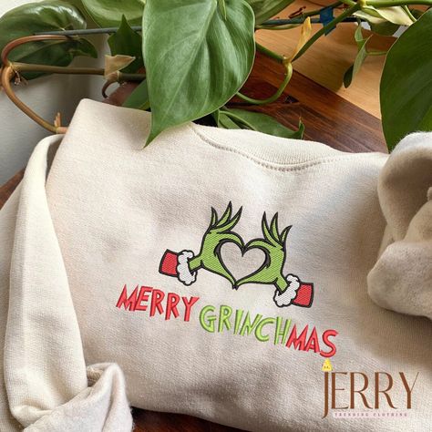 Grinch Shirt, Grinch Shirts, Merry Grinchmas, Christmas Tee Shirts, Christmas Party Shirts, Cute Shirt Designs, Holiday Sweatshirt, Grinch Christmas, Christmas Hoodies