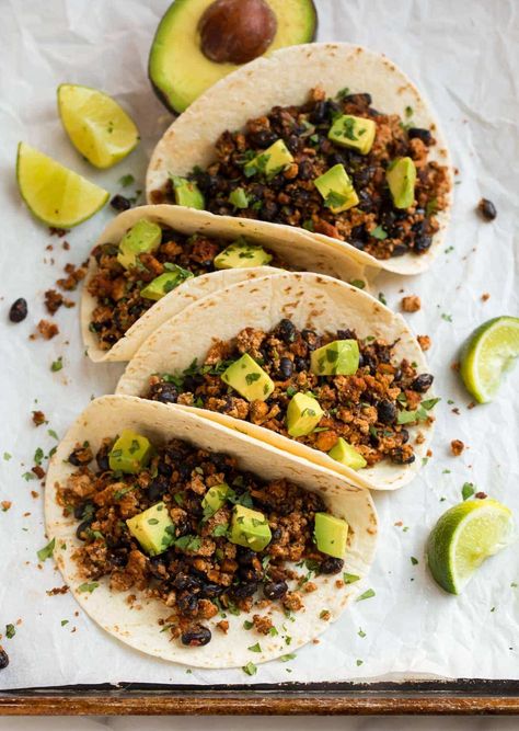 Plant Based Tacos, Quick Vegan Dinner, Africa Recipes, Quick Vegetarian Dinner, Healthy Breakfast Bowl, Well Plated, Tofu Tacos, Cooking Tofu, High Protein Vegetarian Recipes