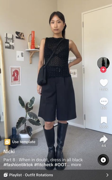 Black Layered Outfits, Black Dress Layered Outfit, Avante Garde Outfit, Recreatable Outfits, Cos Style, Black Dress Layering, Black Mini Skirt Outfit, Cos Fashion, Layered Outfits