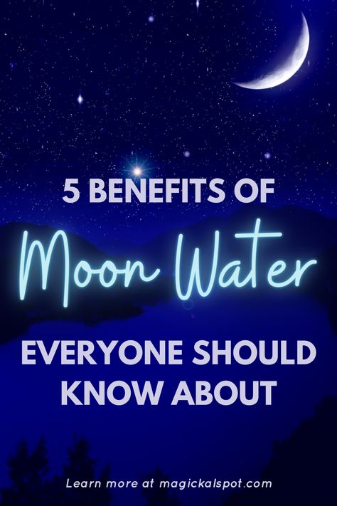 Blue Supermoon Ritual, Blue Moon Water Uses, Super Moon Water, Full Moon Water Ritual, New Moon Water Uses, Drinking Moon Water Benefits, Benefits Of Moon Water, Uses For Moon Water, Blue Moon Water