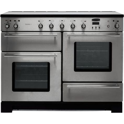 Black Range Cooker, Electric Range Cookers, Black Range, Cottage Style Kitchen, Stainless Steel Range, Induction Hob, Range Cooker, Electric Grill, Oven Range