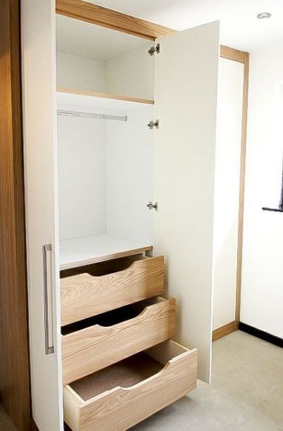 Best bedroom closet design built in wardrobe drawers ideas #Best #bedroom #closet #design #built #wardrobe #drawers #ideas Cabinets For Small Bedrooms, White Wood Shelves, Drawers Ideas, White Built Ins, Bedroom Wardrobe Design, Bedroom Built In Wardrobe, Wardrobe Designs, Closet Drawers, Diy Wardrobe