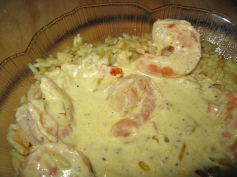 Sour Cream and Shrimp Curry Recipe - Food.com Shrimp Sour Cream Recipe, Shrimp Curry Recipe, Asian Seafood, Shrimp Curry, Sour Cream Recipes, Curry Shrimp, Gluten Free Rice, Shrimp Recipe, Curry Sauce