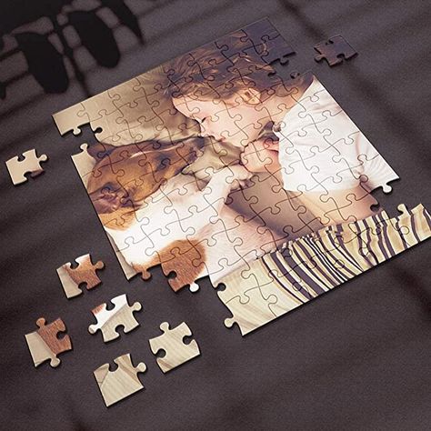 In life, everyone will have unforgettable happy moments. Maybe you are lucky to take Photos for happy moments.You might put these Photos in a frame and hang them at home. But you may not think that these precious Photos can also be precious gifts.  Our designers have designed many exquisite puzzles based on the theme of family, lover, child, pet, etc. Photo Puzzle Diy, Family Photo Gifts, Personalized Puzzle, Puzzle Frame, Puzzle Photo, Personalized Puzzles, Unique Baby Shower Gifts, Custom Puzzle, Shape Puzzles