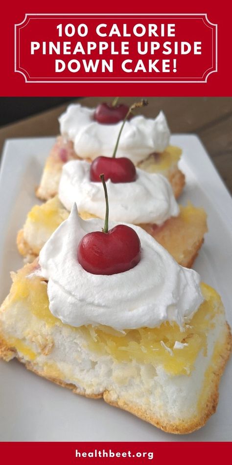 Fat Free Desserts, Angel Food Cake Mix, Low Fat Cake, Low Calorie Cake, Pineapple Cake Recipe, Low Cal Dessert, Low Calorie Chicken, Low Fat Desserts, Angel Food Cake Mix Recipes