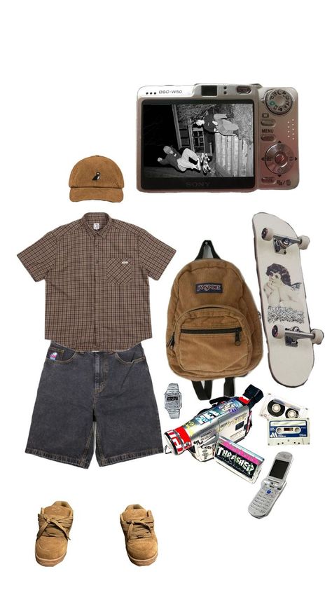 Skater Style Men, Aesthetic Outfit Men, Stud Outfits, Y2k Outfits Men, Groovy Clothes, Alt Clothes, Aesthetic Outfits Men, Guys Clothing Styles, Outfit Inspo Casual