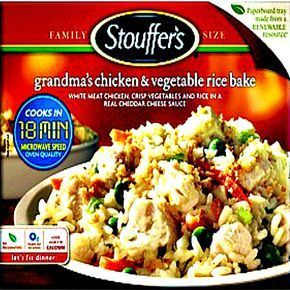 CopyCat Recipe - Stouffer's Grandma's Chicken and Rice Bake Recipes Potluck, Chicken And Vegetable Bake, Family Favorite Casseroles, Rice Bake Recipes, Chicken Rice Bake, Rice Bake, Chicken Vegetable, Vegetable Rice, Copykat Recipes