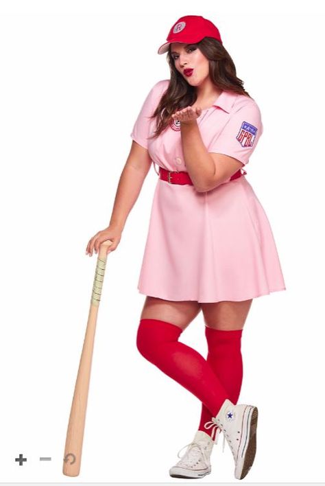 Plus Size Online Shopping, Halloween Costumes Plus Size, Rockford Peaches, Peach Costume, Diy Couples Costumes, A League Of Their Own, Diy Costumes Women, League Of Their Own, Plus Size Costume