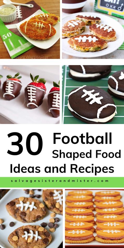 Football Shaped Appetizers Easy, Cute Football Appetizers, Football Shape Appetizers, Appetizers Shaped Like A Football, Sports Theme Appetizers, 49ers Themed Food, Football Shaped Food Appetizers, Football Sandwich Ideas, Chiefs Tailgate Food