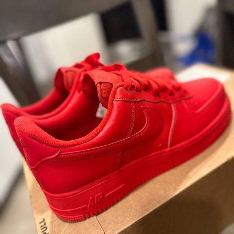 Nike Air Force 1 ‘07 Lv8 Casual Red Brand New. Still In The Box. Very Good Condition Nike Air Force 1 07, Digital Wallpaper, Nike Air Force 1, Air Force 1, Nike Air Force, The Box, Red Color, Air Force, Nike Air