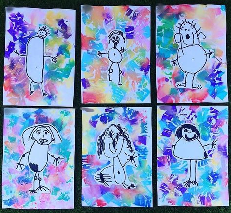 Self Identity Art, Kindergarten Self Portraits, Square One Art, Self Portrait Kids, Portraits For Kids, Classe D'art, First Grade Art, Self Portrait Art, Kindergarten Art Lessons