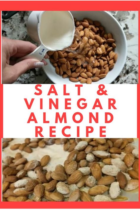 Almonds Recipe Healthy, Flavored Almonds Recipe, Almonds Recipe, Salt And Vinegar, Keto Diet Snacks, Nut Recipes, Diet Snacks, Keto Recipe, Roasted Almonds