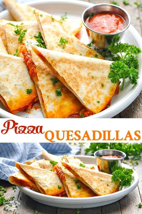 Vegetarische Diners, Pizza Quesadillas, Recipes Vegetarian Dinner, Pizza Quesadilla, Quesadilla Recipe, Salsa Recipes, Homemade Salsa, God Mat, Idee Pasto Sano