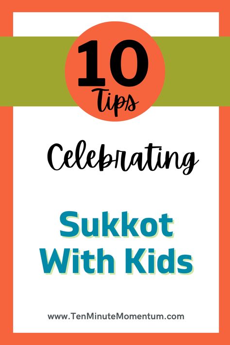 Celebrate Sukkot (The Feast of Tabernacles / Feast of Booths) with your kids with these fun and easy to do activities. Fun for all ages!