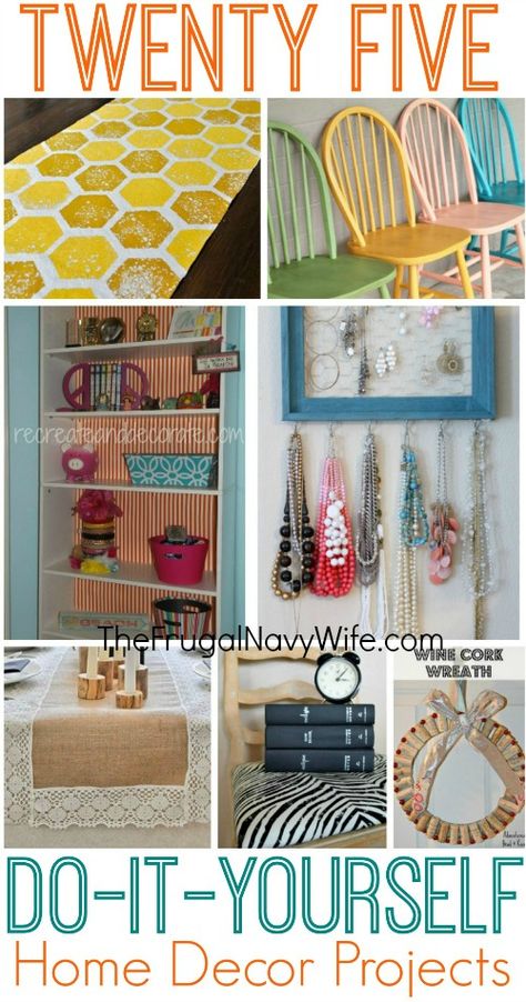 25 DIY Home Decor Projects Do It Yourself Home Decor, Diy Home Decor For Apartments, Interior Design Minimalist, Navy Wife, Geek Decor, Viria, Home Decor Projects, Chicken Wire, Décor Diy