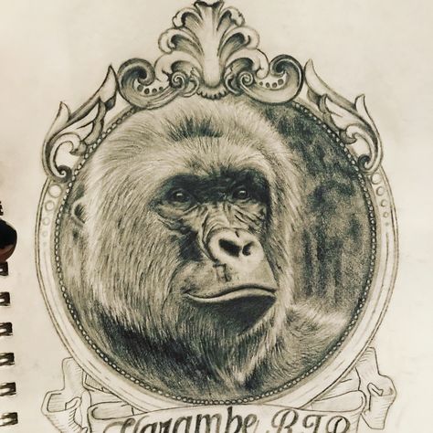 Harambe tattoo Harambe Tattoo, Art Inspiration, Tattoos, Animals, Quick Saves, Art