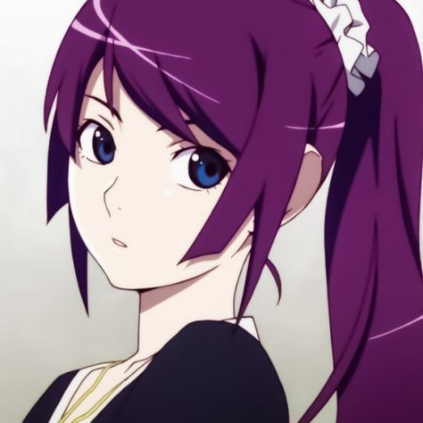 Anime icons | Senjougahara Hitagi Yandere Characters, Monogatari Series, Good Anime Series, Old Anime, Manga Pages, Anime Screenshots, Anime Profile, Purple Hair, Slayer Anime