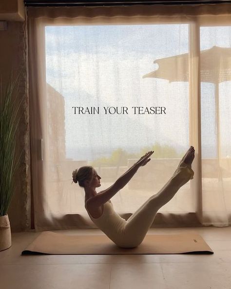 Ashlea McKee | Pilates & Wellness on Instagram: "TRAIN YOUR TEASER 🤸🏼 ~ new challenge coming soon I’m working on a new short challenge to help you with your teaser. To me the teaser is one of the toughest Pilates exercises but the key is training with the foundations and classical exercises to help build the body awareness, c curve, core strength & stability and a key one - mind body connection Challenge dropping on the app soon📱 @pilateswithashlea | @pwa.pilatesapp" Body Story Instagram, Health Moodboard, Pilates Website, Pilates Teaser, Classic Pilates, Pilates Photoshoot, Pilates Instagram, Lotus House, Pilates Ideas