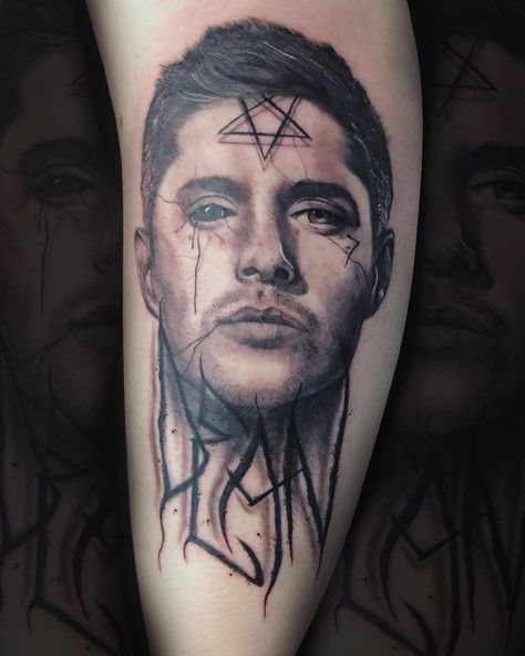 Supernatural Demon Tattoo, Supernatural Fandom Tattoos, Winchester Tattoo Ideas, Simple Supernatural Tattoo, Dean Winchester Tattoo Ideas, Supernatural Tattoo Ideas For Women, Dean Winchester Tattoo, Supernatural Inspired Tattoos, Winchester Tattoo