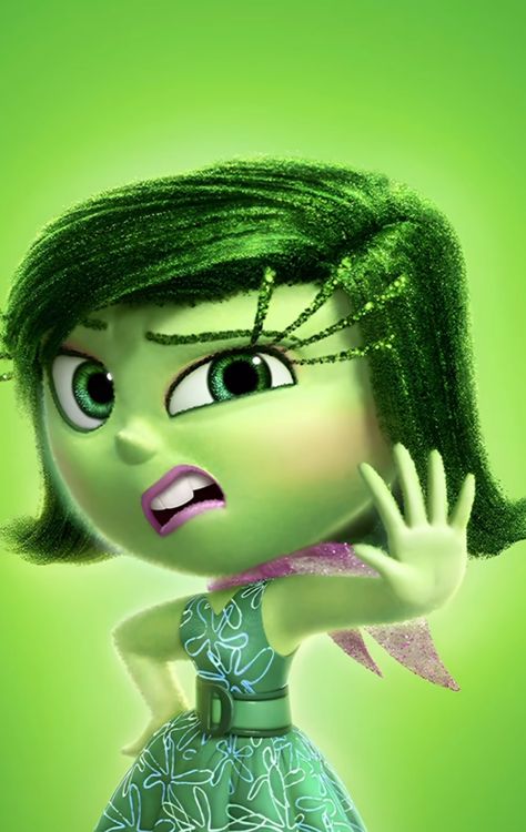 Disgusted Inside Out, Lord Dominator, Inside Out Emotions, Inside Out Characters, Disney Inside Out, Disney Pixar Movies, Pixar Movies, Pinturas Disney, Cute Backgrounds