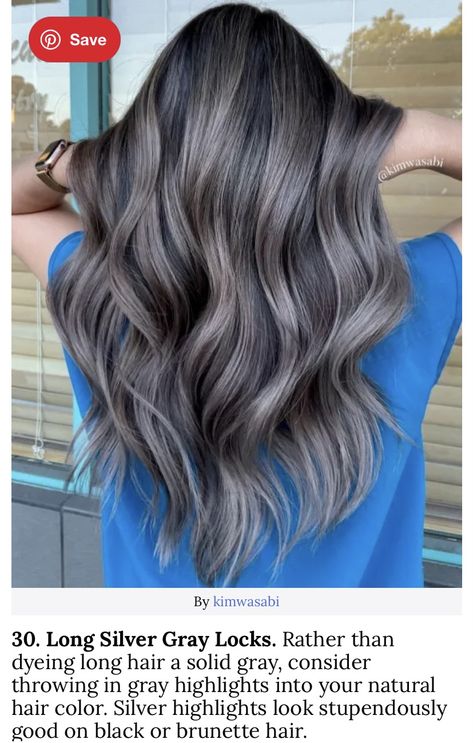 Hairstyle Wisuda, Silver Hair Toner, Platinum Silver Hair Color, Silver Ash Hair, Dark Silver Hair, Silver Hair Shampoo, Silver Hair Color Ideas, Silver Blue Hair, Silver Ombre Hair