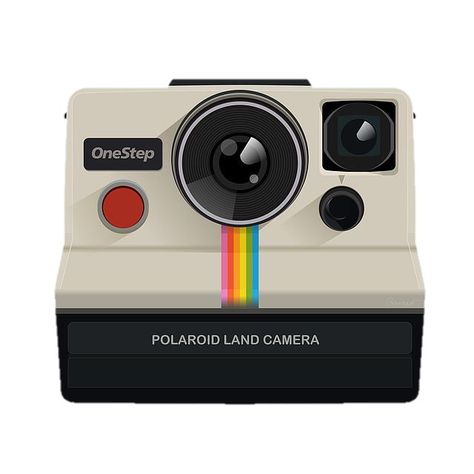 Polaroid Camera Painting, Polaroid Png, Camera Painting, Camera Png, Camera Design, Polaroid Camera, Retro Background, Customized Photo Gifts, Types Of Cameras