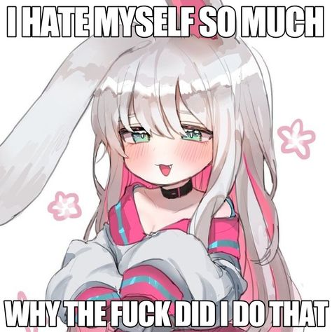 Zoobe Bunny, Vent Memes, Anime Traps, I'm A Failure, Silly Images, Im Going Crazy, Fb Memes, Silly Me, What’s Going On