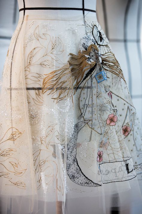 Dior Cl Fashion, Haute Couture Embroidery, Dress Illustration, Couture Embroidery, Dior Haute Couture, Couture Mode, Dior Addict, Couture Details, Dior Couture