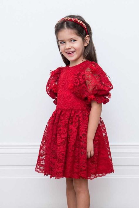 Christmas Dress For Teens, Deep Red Dress, Formal Ball Gown, Winter Outfit Ideas, Girl Dress Patterns, Lace Dress With Sleeves, Red Lace Dress, Lace Evening Dresses