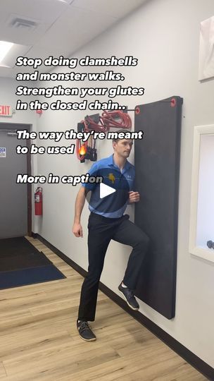 2.1K views · 1.2K reactions | The glute medius is a very important muscle of the hip that helps to  stabilize the pelvis and produce force when pushing off side to side (like in the video).

This exercise is actually working the leg that is planted on the ground as it has to stabilize and level the hips while also pushing into the wall.

This one is especially useful because it’s only as difficult as you make it. 

If you’re a beginner, push gently into the wall just to feel the contraction..

If you’re more advanced, this can be used as an ISO push exercise where you’re pushing into the wall with MAX effort.

You’ll get a lot better return from an exercise Iike this compared to more open-chain and banded work.

What do you think about this one? 👇

——
#glutes #gluteworkout #glutemedius #c Glute Medius, Thighs Workout, Side To Side, Thigh Exercises, An Exercise, 1k Views, Band Workout, Glutes Workout, On The Ground